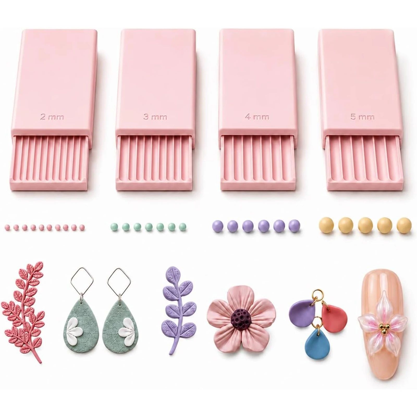 3D Printing Nails - 4PCS 3D Print Clay Gel Ball