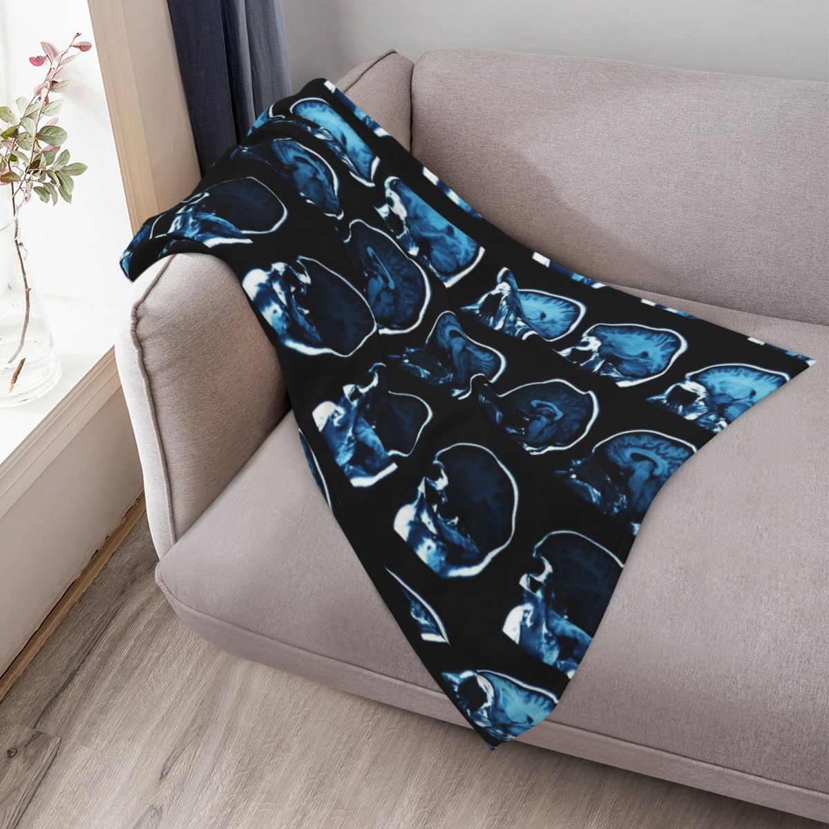 Brain MRI x-ray Throw Blanket  - đánh giá và giá 3D Printing X Ray