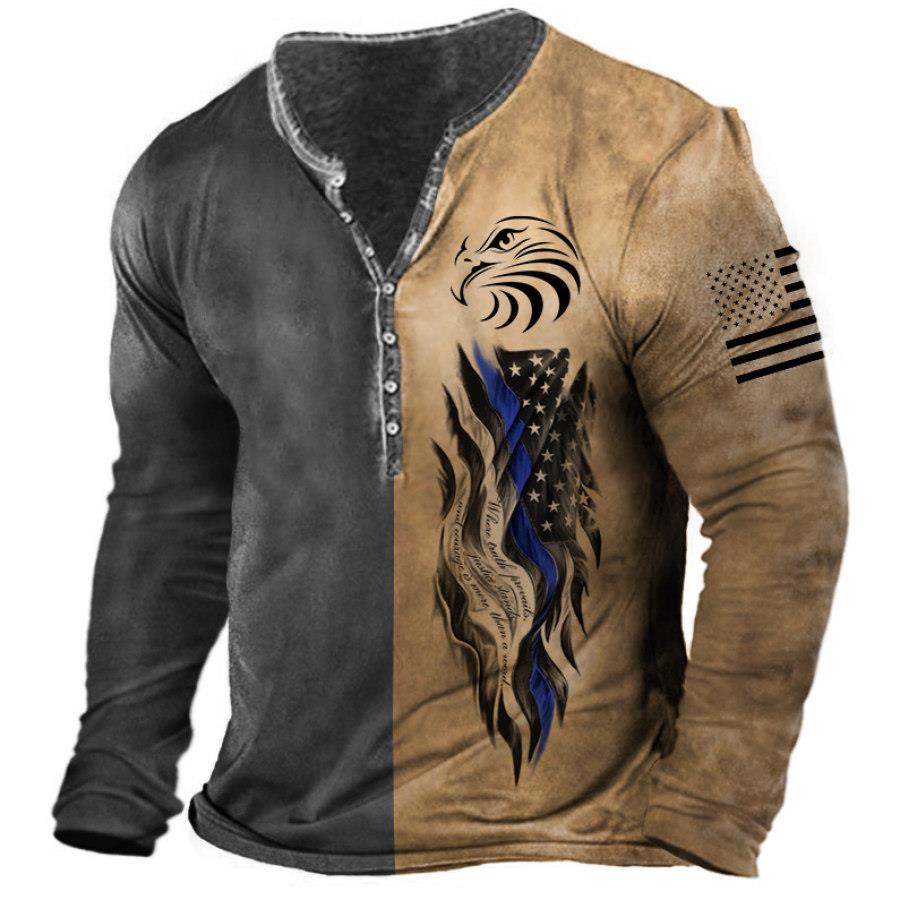 Vintage Men's T Shirt Long Sle - đánh giá và giá 3D Printing Usa