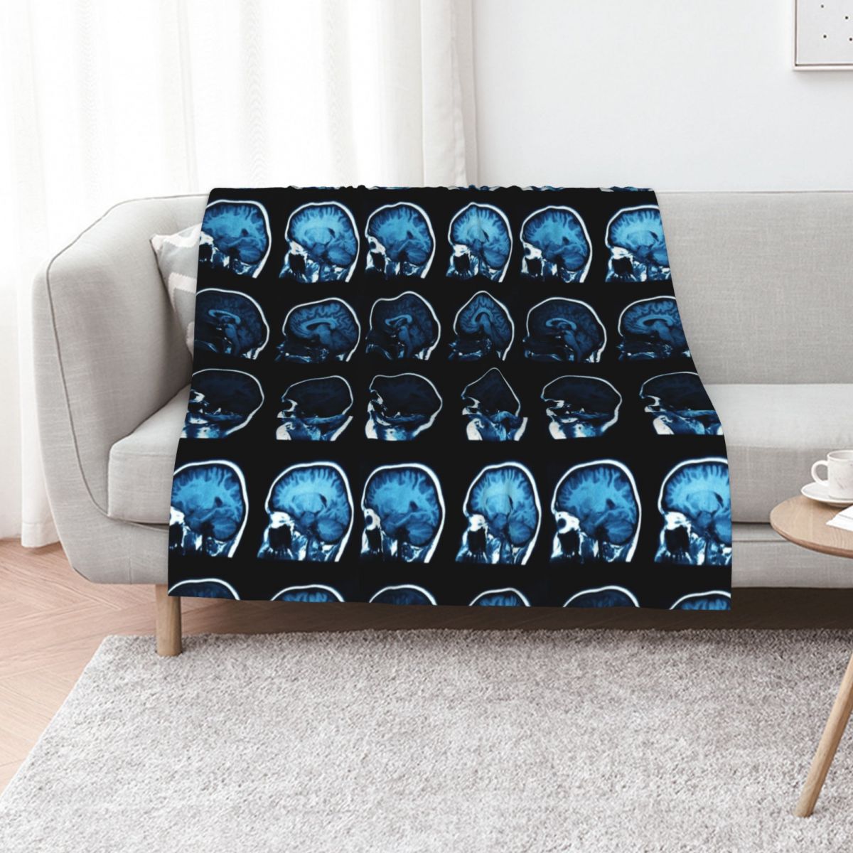 Brain MRI x-ray Throw Blanket  - đánh giá và giá 3D Printing X Ray