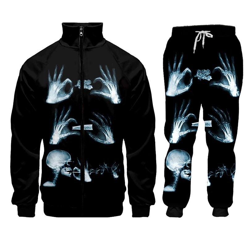 Hoodie pant Hip Hop Women/men  - đánh giá và giá 3D Printing X Ray