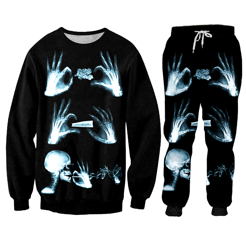 Hoodie pant Hip Hop Women/men  - đánh giá và giá 3D Printing X Ray