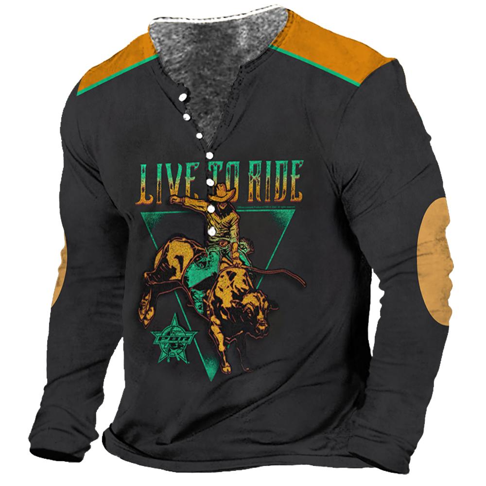 Vintage Men's T Shirt Long Sle - đánh giá và giá 3D Printing Usa