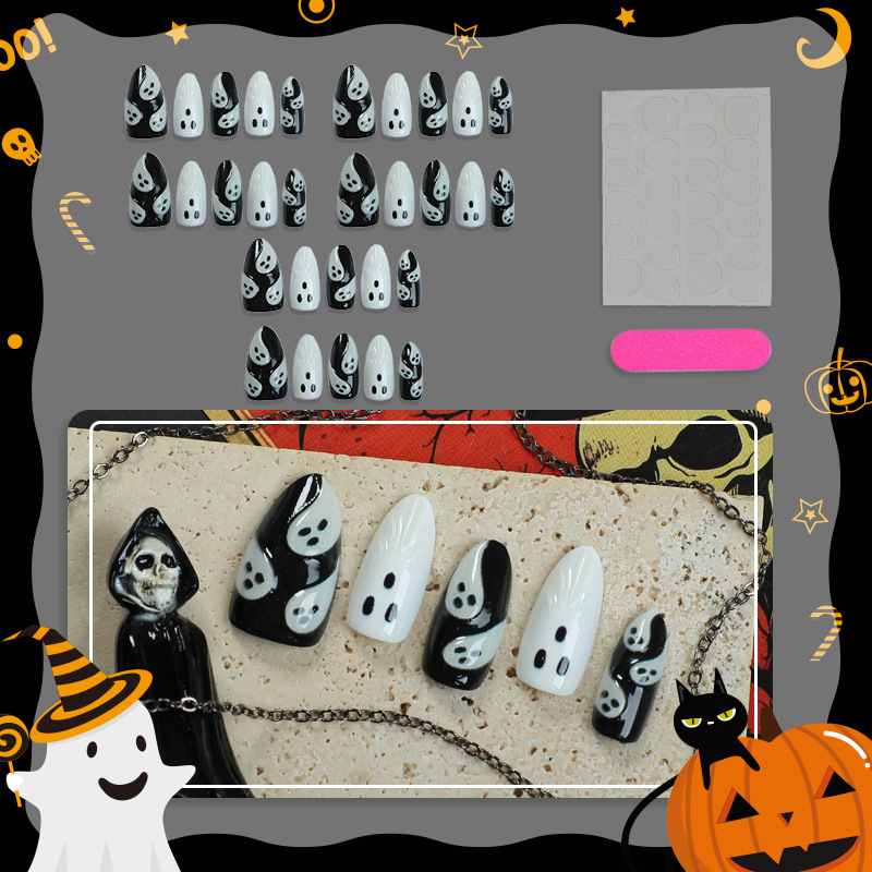 30pcs 2025 Halloween Almond Sh - đánh giá và giá 3D Printing Nails