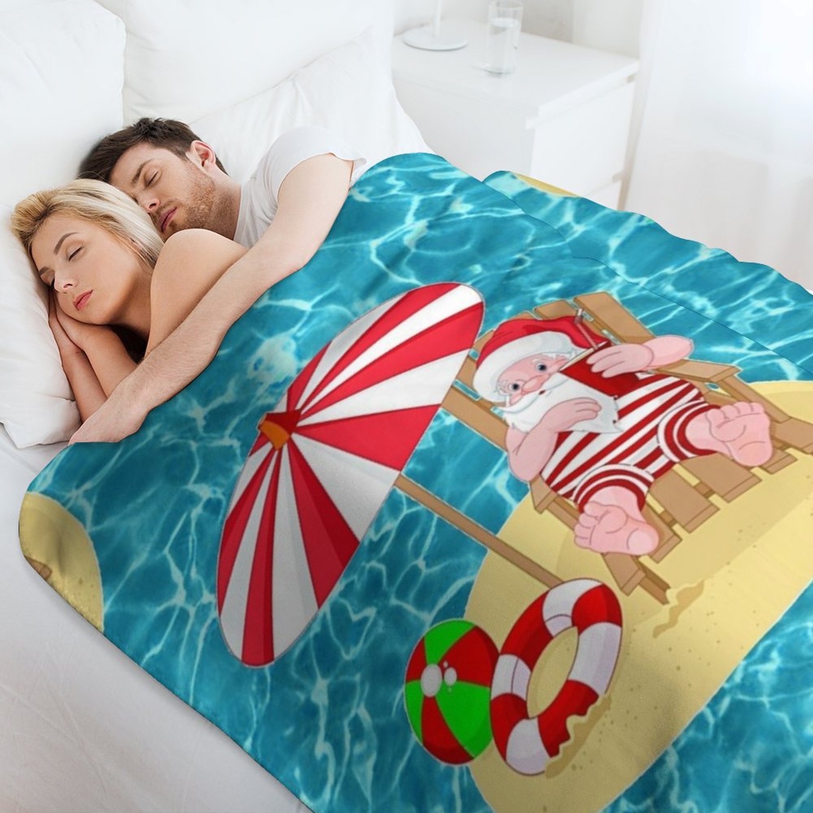 xmas beach santa claus Throw B - đánh giá và giá 3D Printing Xmas Ideas