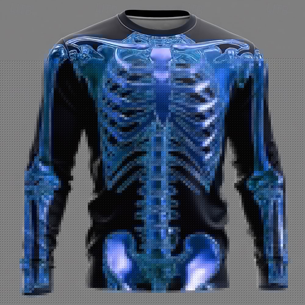 Men 3D X-Ray Skeleton Print Lo - đánh giá và giá 3D Printing X Ray