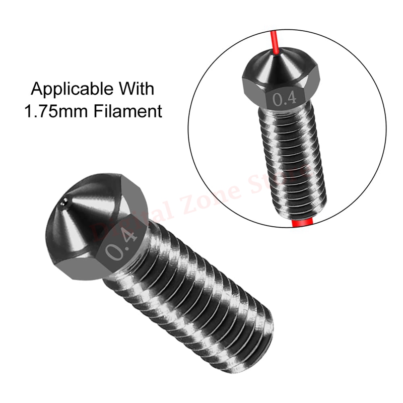 10pcs V6 Hardened Steel Volcan - đánh giá và giá 3D Printing Fff