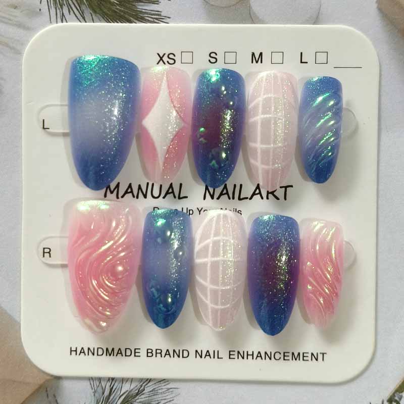 10Pcs Sparkling Cat Eye Wearin - đánh giá và giá 3D Printing Nails