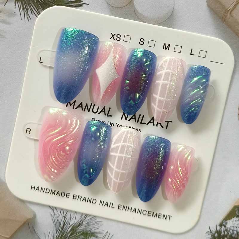 10Pcs Sparkling Cat Eye Wearin - đánh giá và giá 3D Printing Nails