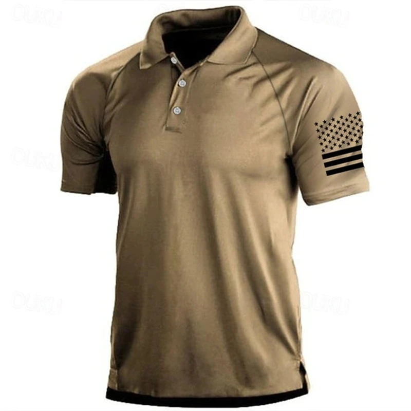 3D Print USA Flag Pattern Polo - đánh giá và giá 3D Printing Usa