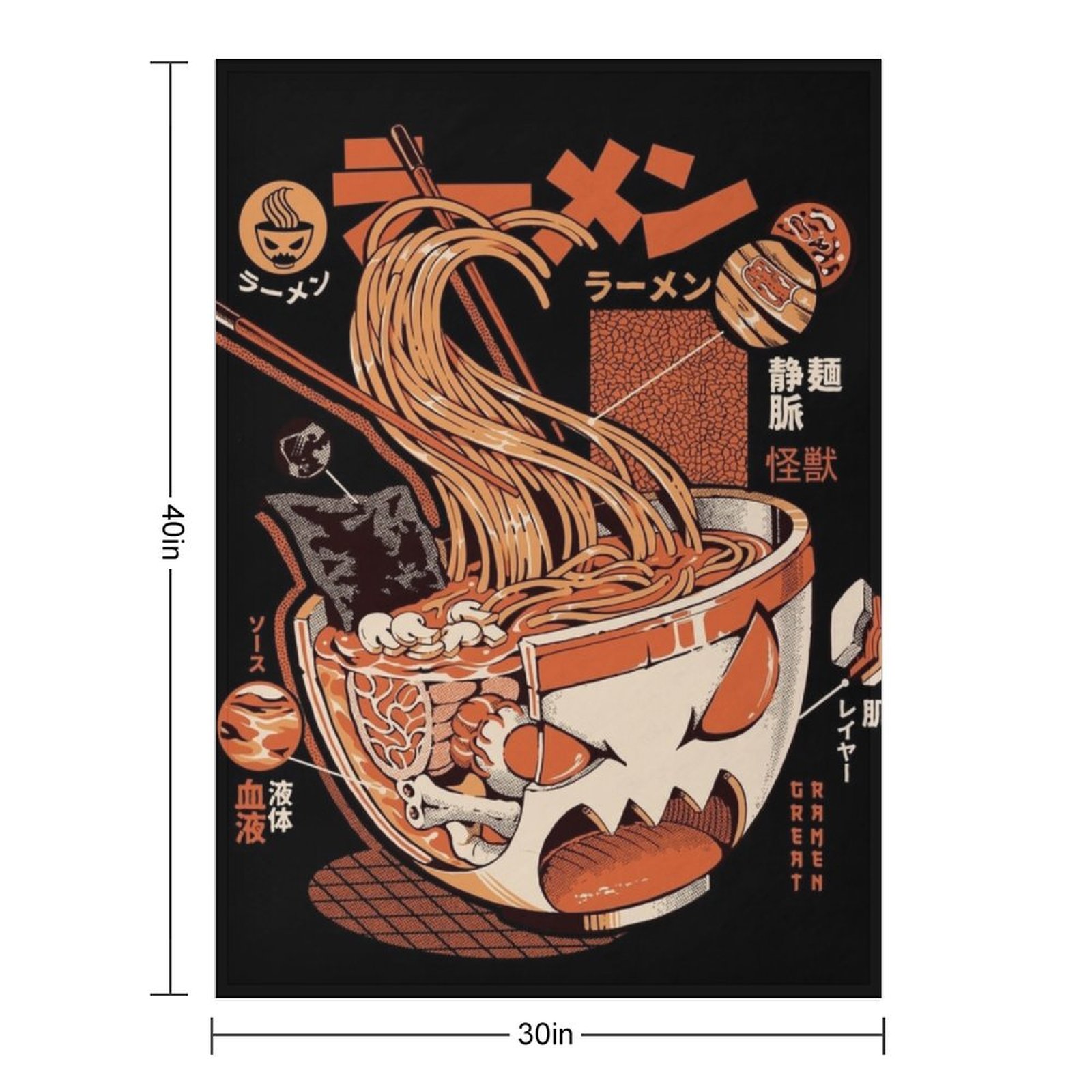 Black X-ray Great Ramen! Throw - đánh giá và giá 3D Printing X Ray
