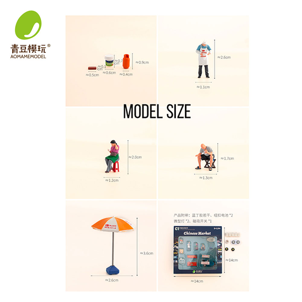 1/64 Night market s Model Kit- - đánh giá và giá 3D Printing Simulator