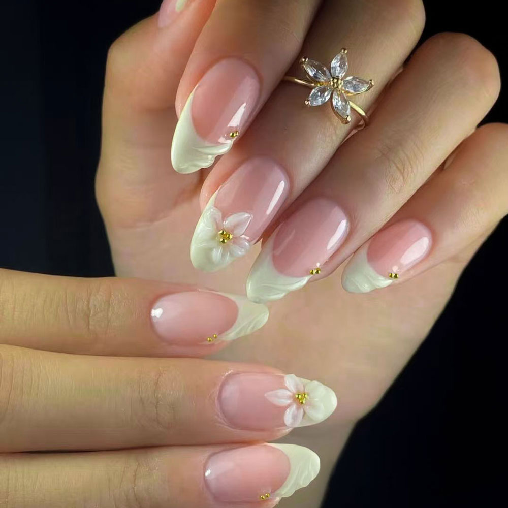 24pcs Almond 3d gel nails Whal - đánh giá và giá 3D Printing Nails