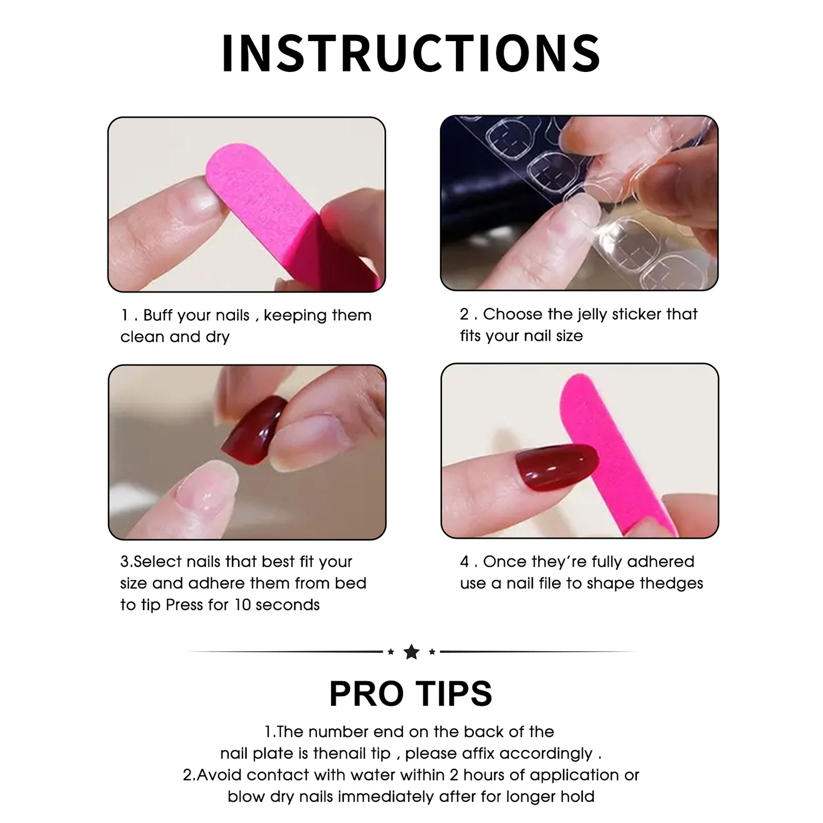 Press-On False Nails 24Pcs ABS - đánh giá và giá 3D Printing Nails