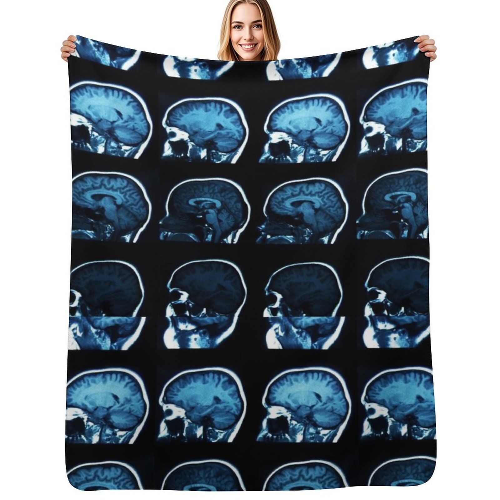 Brain MRI x-ray Throw Blanket  - đánh giá và giá 3D Printing X Ray