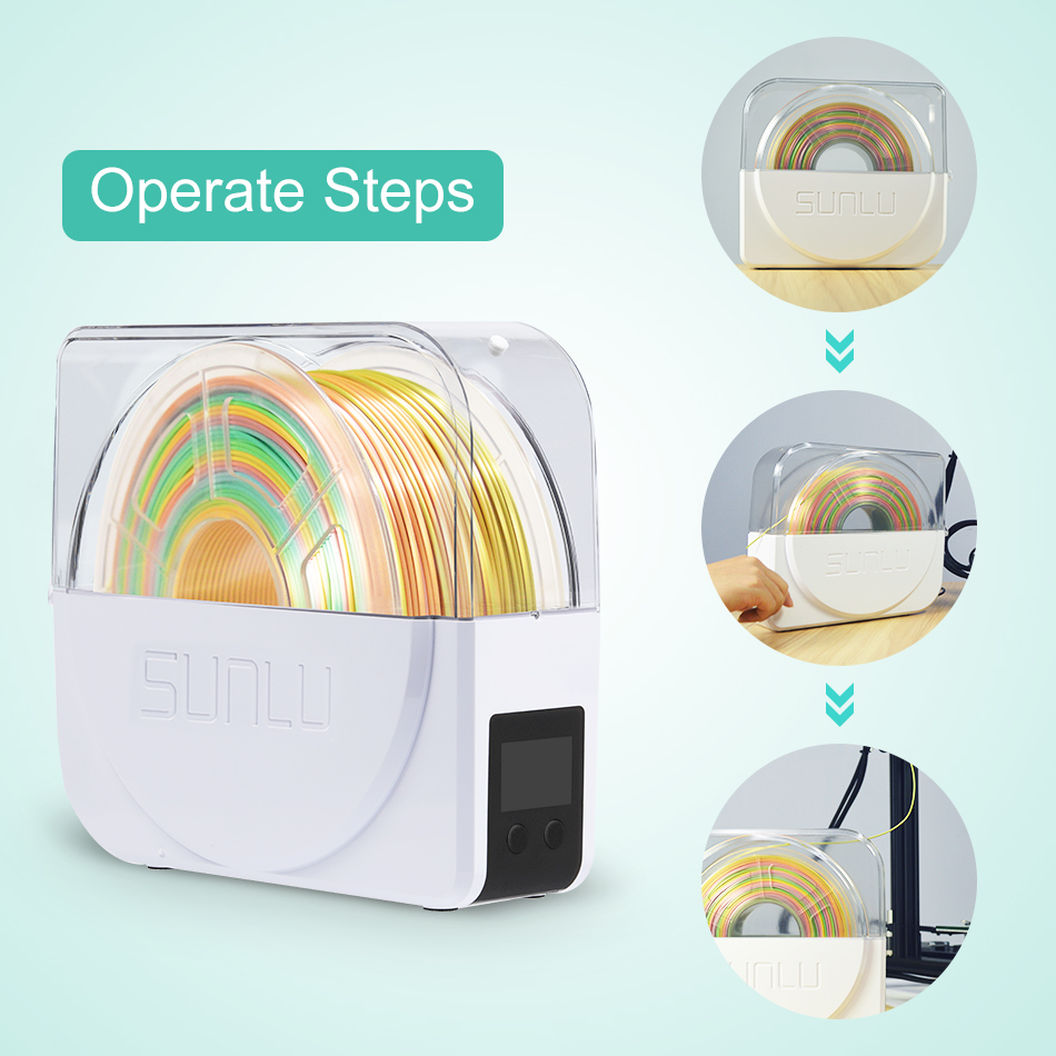 SUNLU 3D Dây Tóc Khô Hộp S1 PL - đánh giá và giá 3D Printing Fff